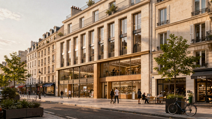 Comment concevoir un bâtiment commercial intégré à la rue