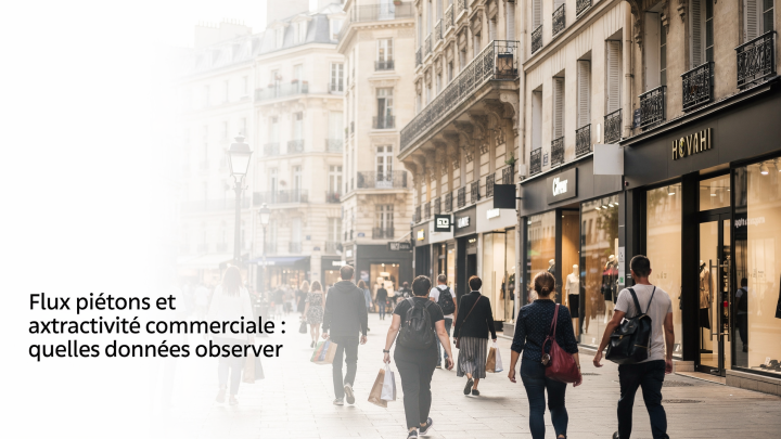 Flux piétons et attractivité commerciale : quelles données observer