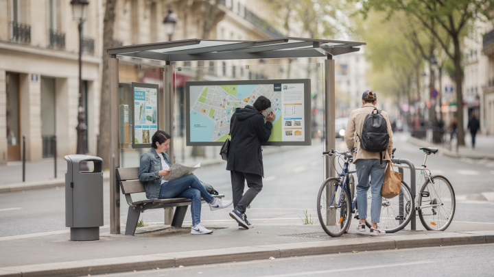 Le mobilier urbain comme support de communication et d’usage