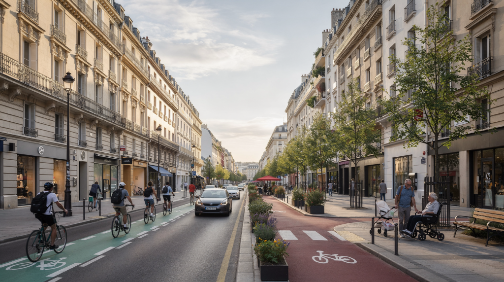 Réaménager une rue pour mieux partager l’espace entre les usagers