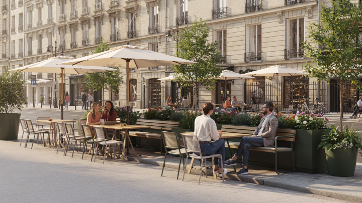 Terrasses, assises et mobilier : aménager une rue plus attractive