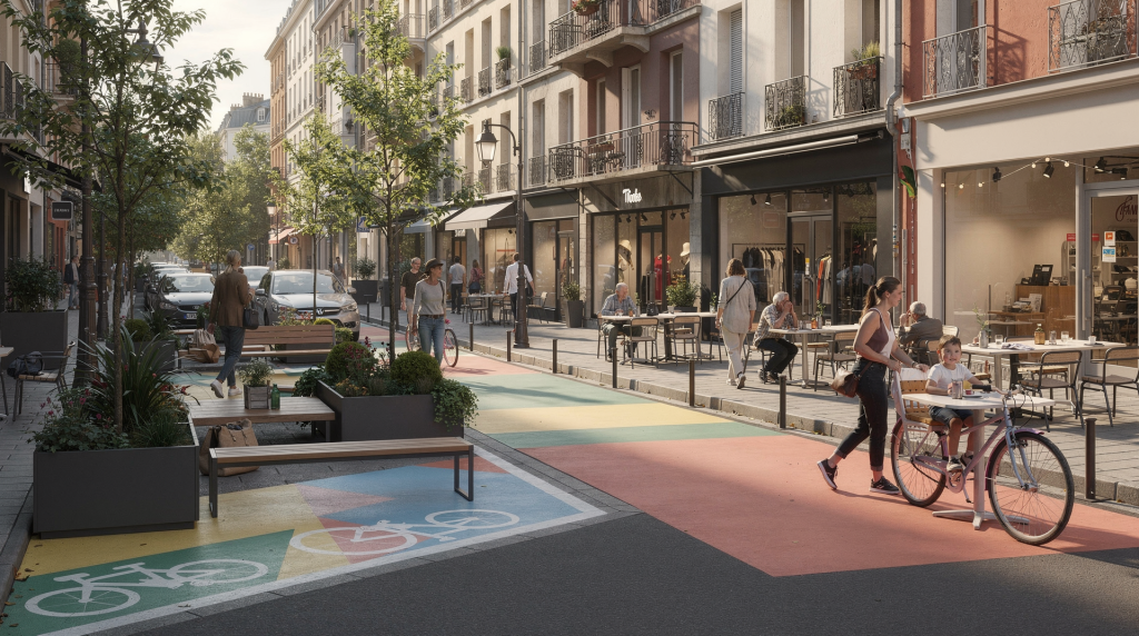 Urbanisme tactique : tester de nouveaux usages dans une rue commerçante