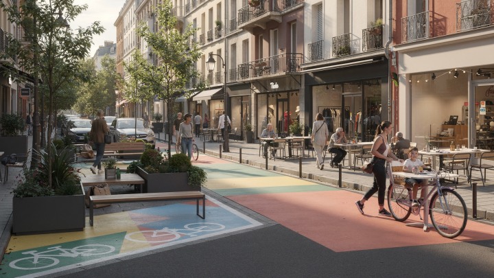 Urbanisme tactique : tester de nouveaux usages dans une rue commerçante